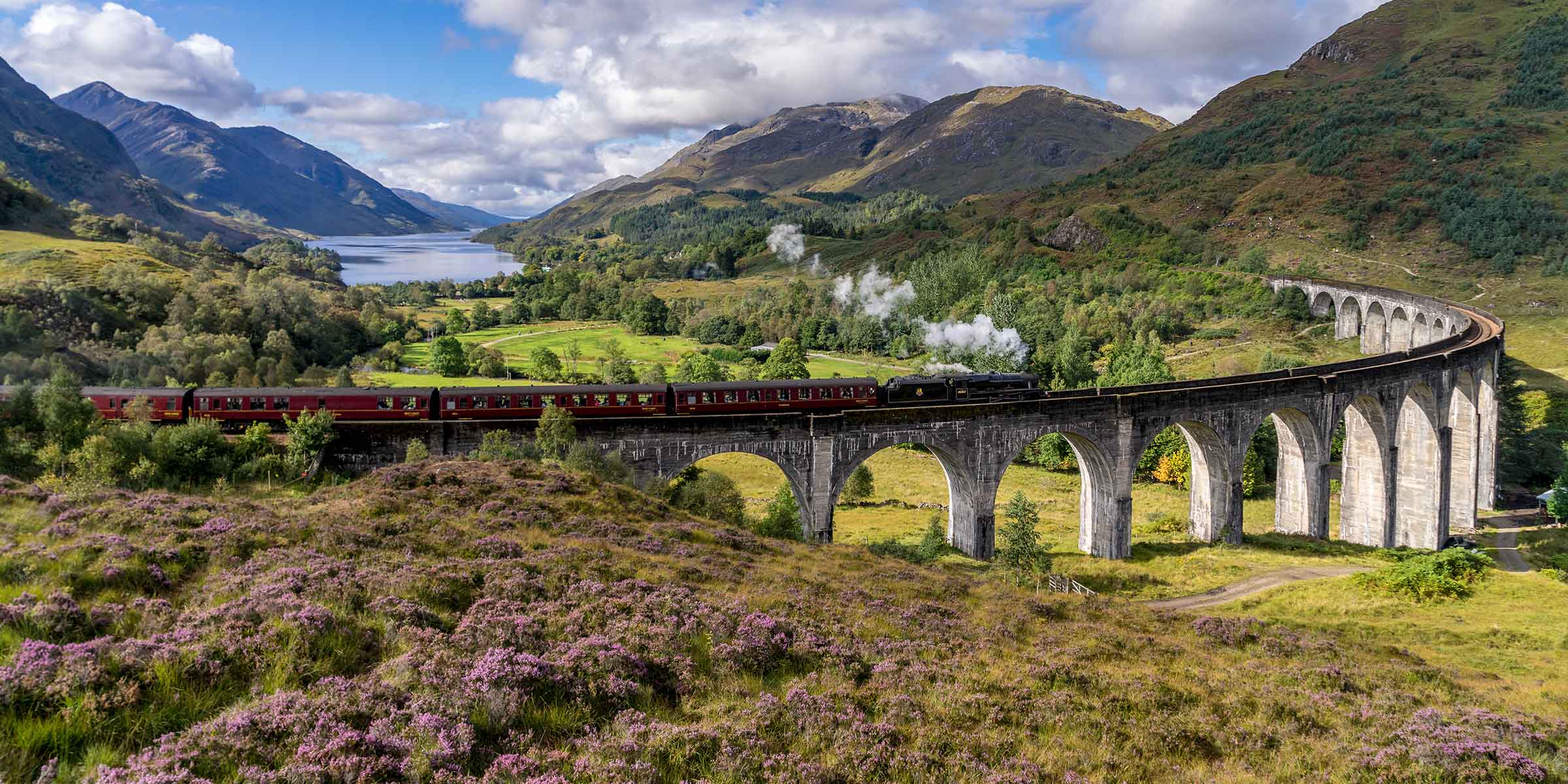 Jacobite Steam Train on Glenfinnan Viaduct